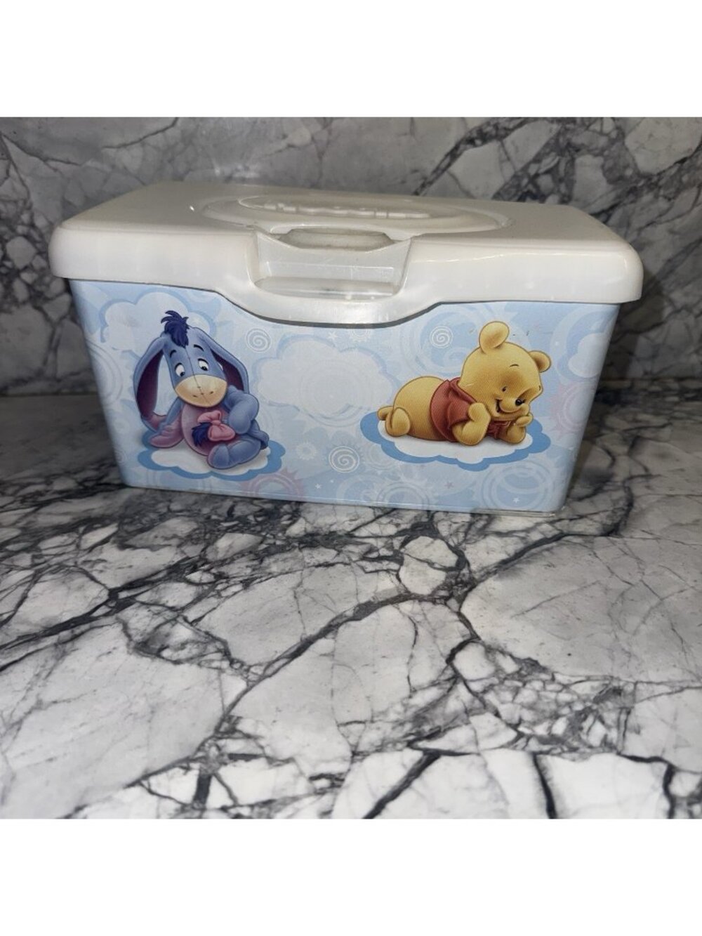 Huggies 2008 Discontinued Winnie the Pooh Piglet Tigger Eeyore Wipe Container